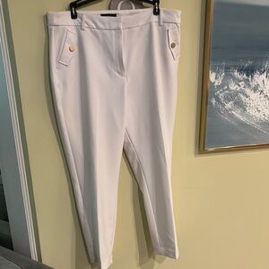 Express White Straight Leg Women's Pants